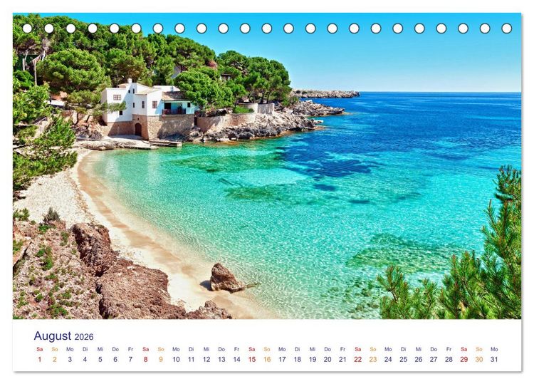 Produktbild: Mallorca - Meine Insel (Tischkalender 2026 DIN A5 quer), CALVENDO Monatskalender