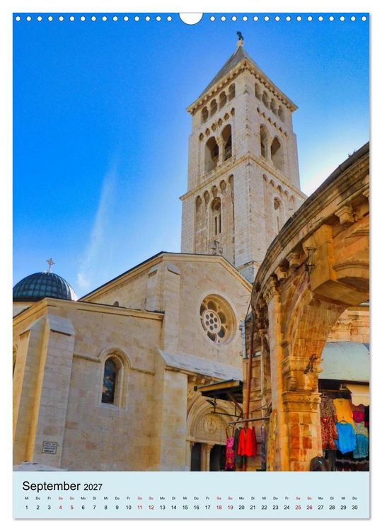 Produktbild: Evangelische Erl&ouml;serkirche Jerusalem (Wandkalender 2027 DIN A3 hoch), CALVENDO Monatskalender