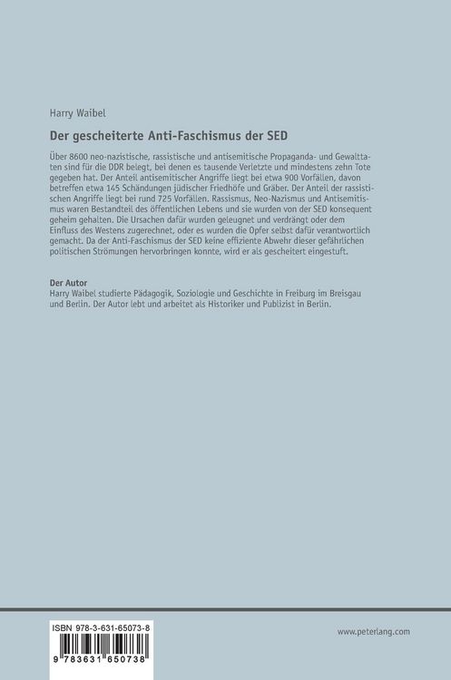 Produktbild: Der gescheiterte Anti-Faschismus der SED