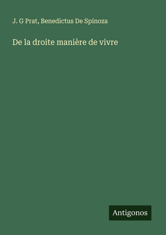 Produktbild: De la droite mani&egrave;re de vivre