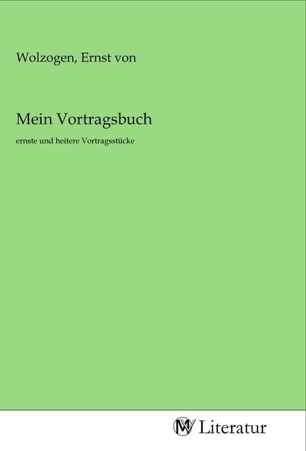 Produktbild: Mein Vortragsbuch