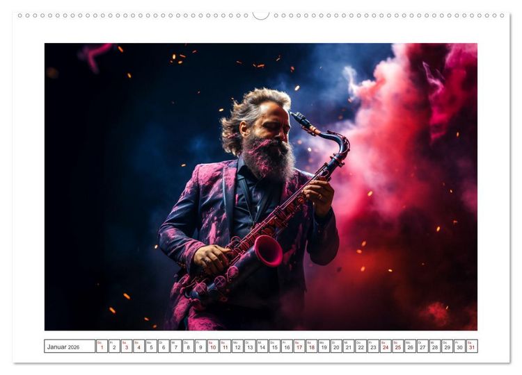 Produktbild: Konzert der Farben (Wandkalender 2026 DIN A2 quer), CALVENDO Monatskalender