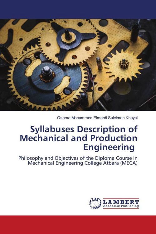 Produktbild: Syllabuses Description of Mechanical and Production Engineering