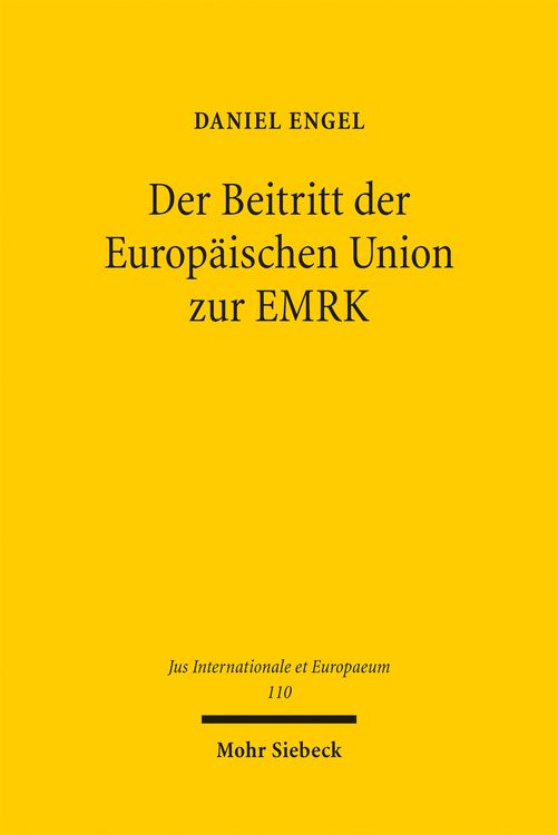 Produktbild: Der Beitritt der Europ&auml;ischen Union zur EMRK