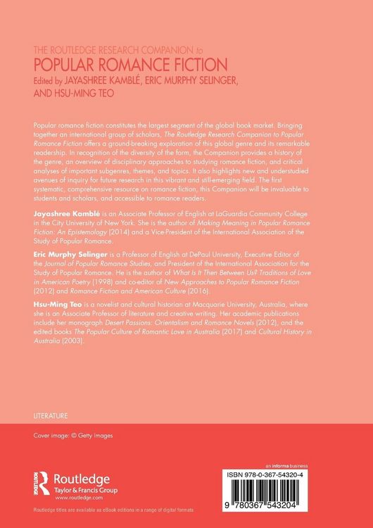 Produktbild: The Routledge Research Companion to Popular Romance Fiction
