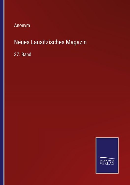 Produktbild: Neues Lausitzisches Magazin