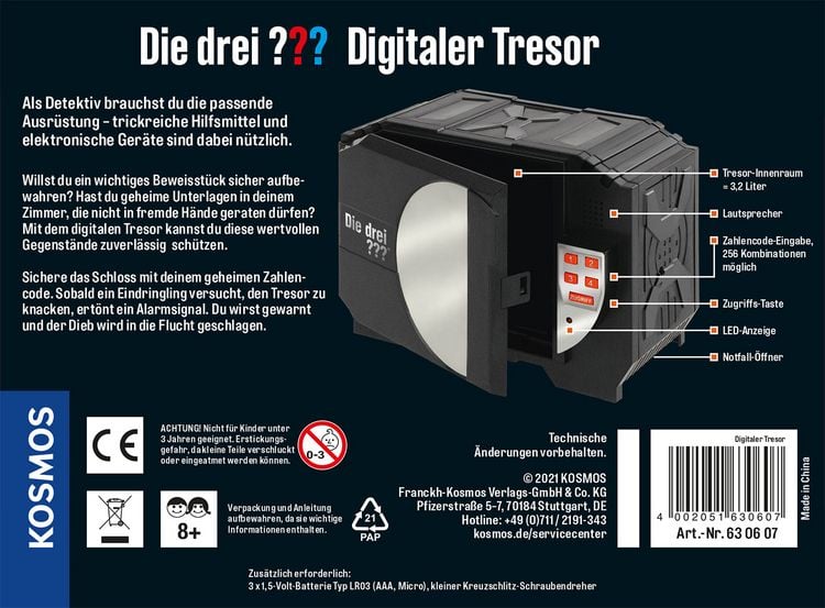 Produktbild: Die drei ??? Digitaler Tresor