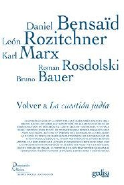 Produktbild: Volver a la cuesti&oacute;n jud&iacute;a