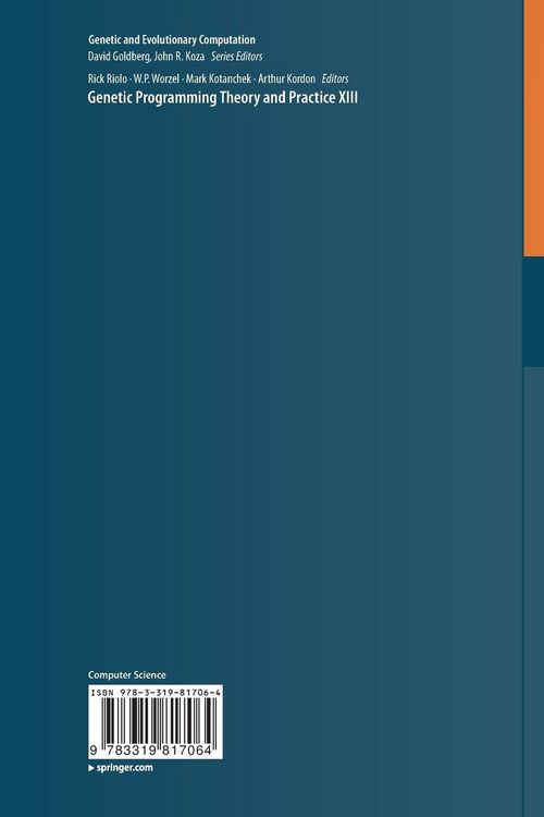Produktbild: Genetic Programming Theory and Practice XIII