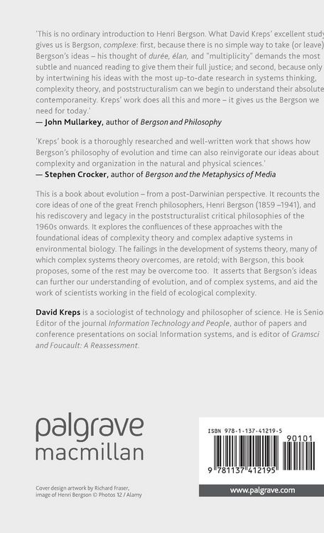 Produktbild: Bergson, Complexity and Creative Emergence