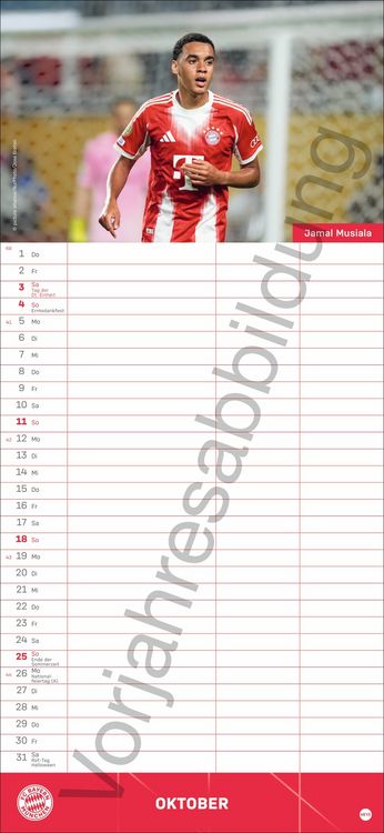 Produktbild: FC Bayern M&uuml;nchen Fanplaner 2027