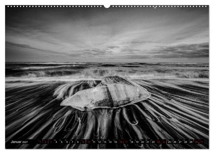 Produktbild: Dramatik in SW (Wandkalender 2027 DIN A2 quer), CALVENDO Monatskalender
