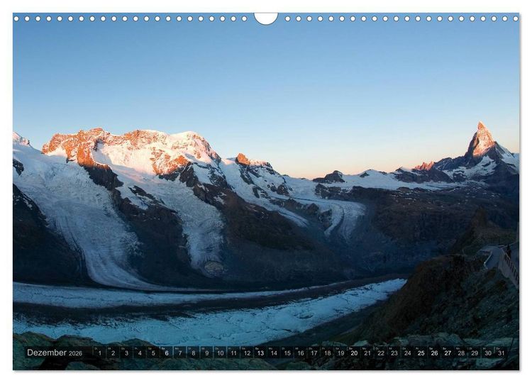 Produktbild: Alpen live - Rund um das Matterhorn (Wandkalender 2026 DIN A3 quer), CALVENDO Monatskalender
