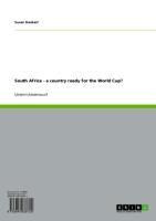 Produktbild: South Africa - a country ready for the World Cup?