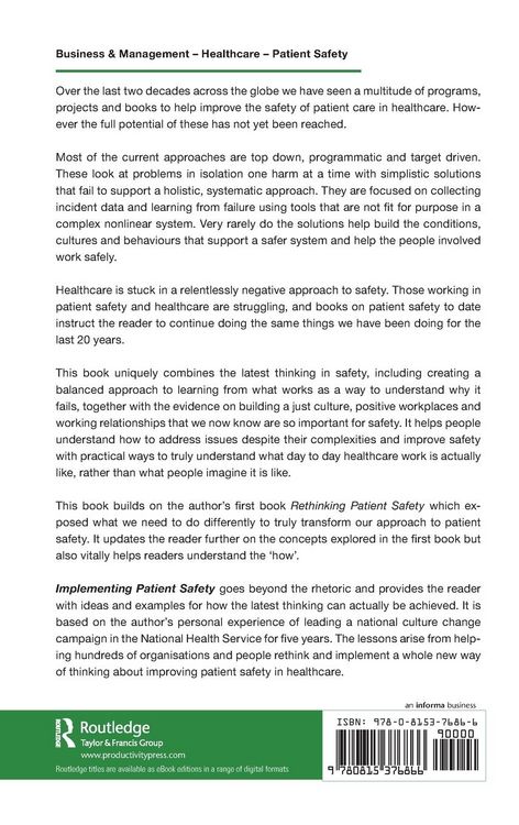 Produktbild: Implementing Patient Safety