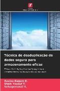 Produktbild: T&eacute;cnica de desduplica&ccedil;&atilde;o de dados segura para armazenamento eficaz