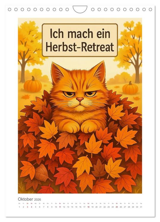 Produktbild: Alles nach Plan. Meinem. - F&uuml;r Menschen mit Katze. Oder f&uuml;r Menschen von Katze. (Wandkalender 2026 DIN A4 hoch), CALVENDO Monatskalender