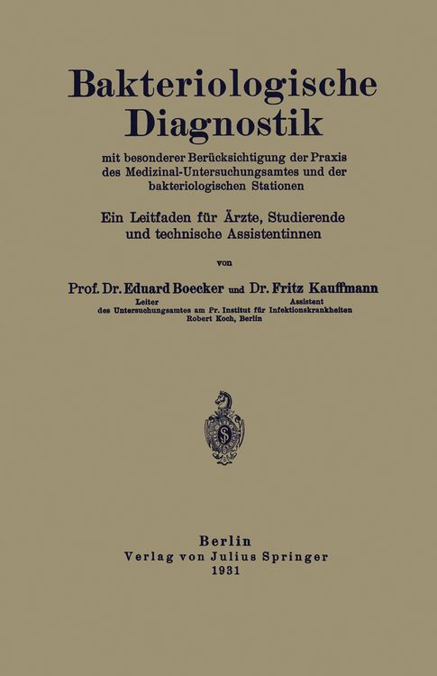 Produktbild: Bakteriologische Diagnostik