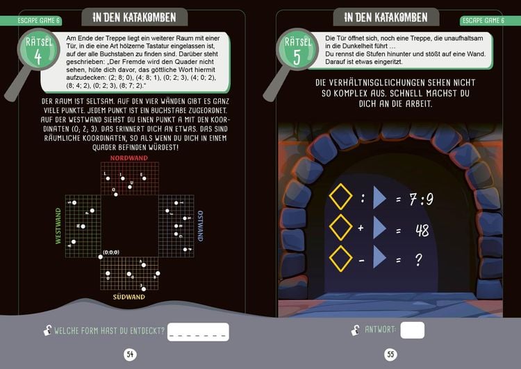 Produktbild: R&auml;tsel, Codes und Games &ndash; Die XXL Mathe-Challenge f&uuml;r die 7. und 8. Klasse