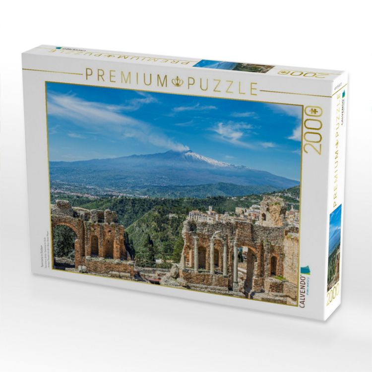 Produktbild: CALVENDO Puzzle Taormina in Sizilien | 2000 Teile Lege-Gr&ouml;&szlig;e 90x67cm Foto-Puzzle f&uuml;r gl&uuml;ckliche Stunden