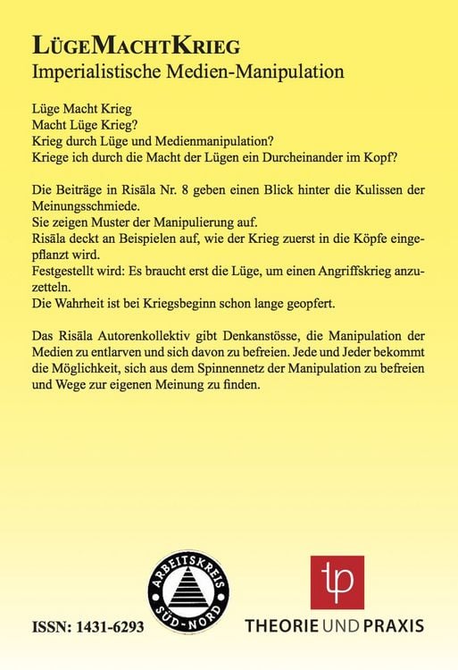 Produktbild: L&uuml;geMachtKrieg