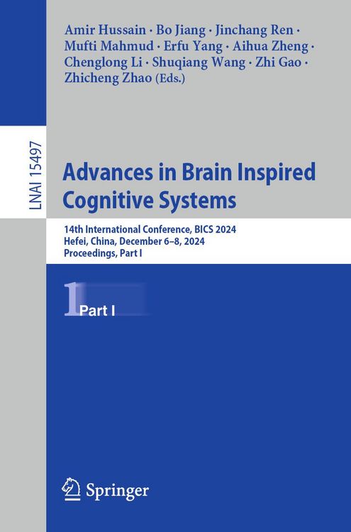 Produktbild: Advances in Brain Inspired Cognitive Systems