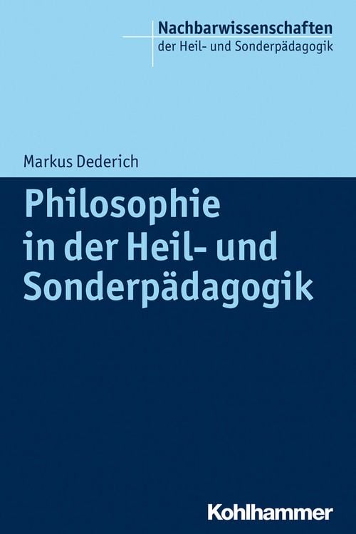 Produktbild: Philosophie in der Heil- und Sonderp&auml;dagogik