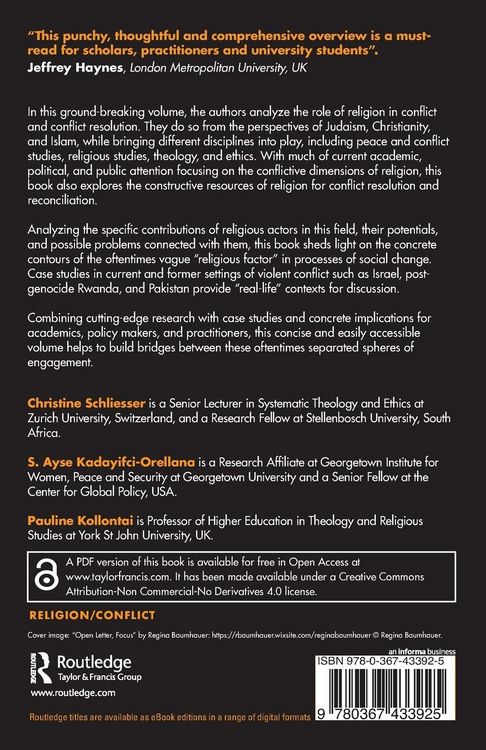 Produktbild: On the Significance of Religion in Conflict and Conflict Resolution