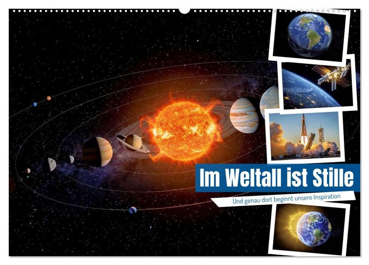 Produktbild: Im Weltall ist Stille (Wandkalender 2027 DIN A2 quer), CALVENDO Monatskalender