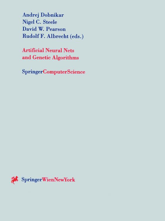 Produktbild: Artificial Neural Nets and Genetic Algorithms