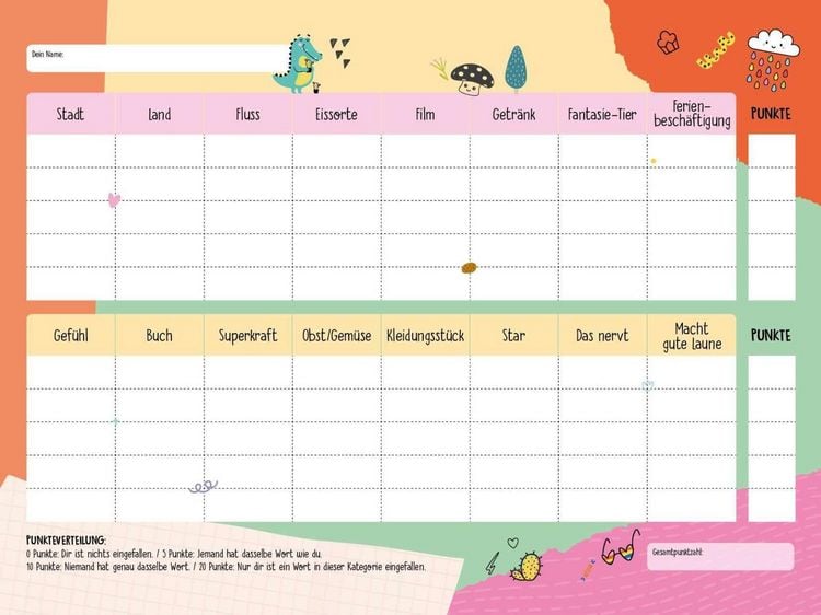 Produktbild: Stadt, Land, Spa&szlig; - Spieleblock