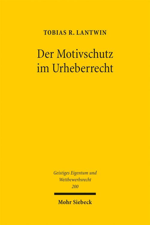 Produktbild: Der Motivschutz im Urheberrecht