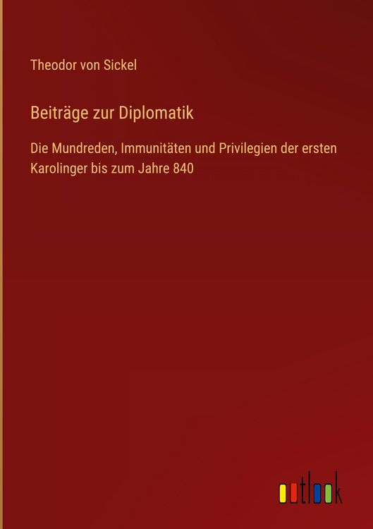 Produktbild: Beitr&auml;ge zur Diplomatik