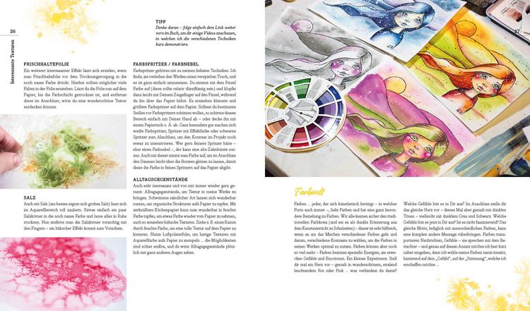 Produktbild: Gl&uuml;cklich kreativ &ndash; Zwei B&uuml;cher im Bundle: 37 Mixed-Media-Motive malen