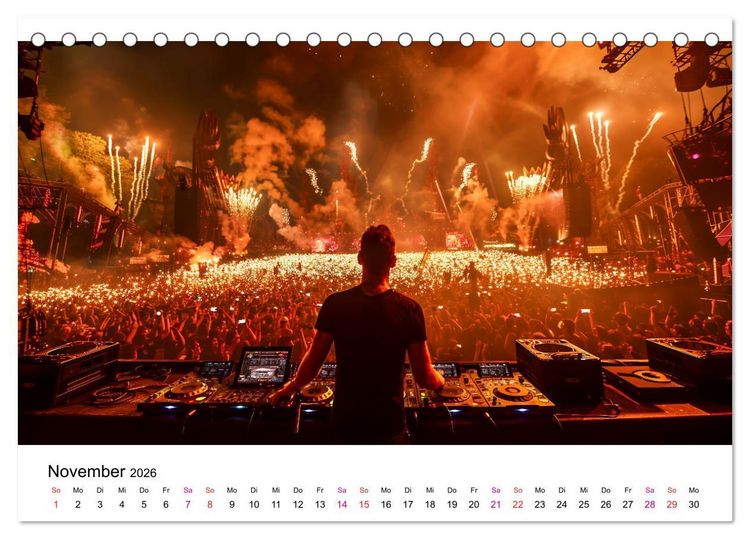Produktbild: Festival Time (Tischkalender 2026 DIN A5 quer), CALVENDO Monatskalender