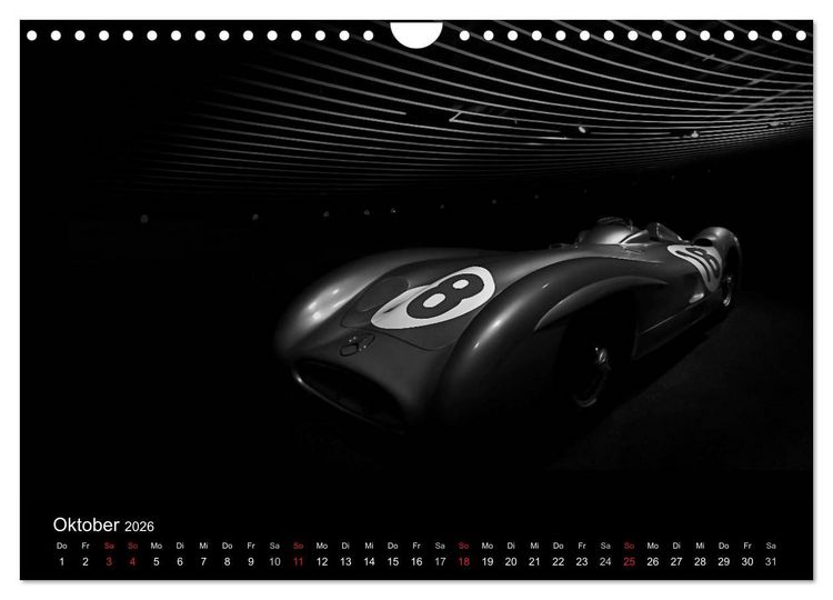 Produktbild: Black-Schwarz-Noir 2026 (Wandkalender 2026 DIN A4 quer), CALVENDO Monatskalender
