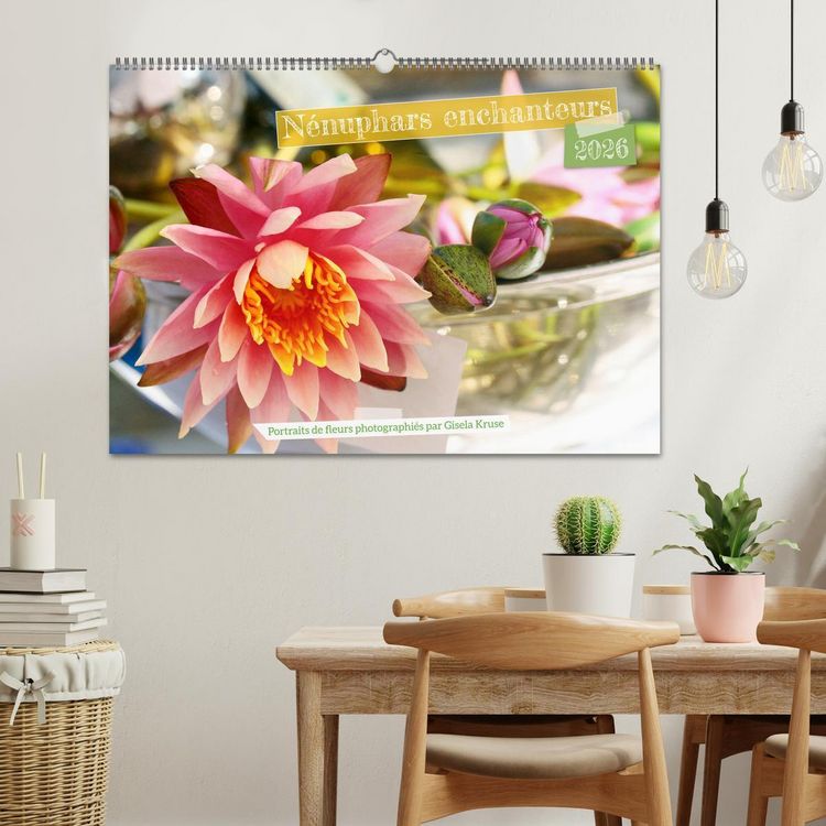 Produktbild: N&eacute;nuphars enchanteurs (Calendrier mural 2026 DIN A2 vertical), CALVENDO calendrier mensuel