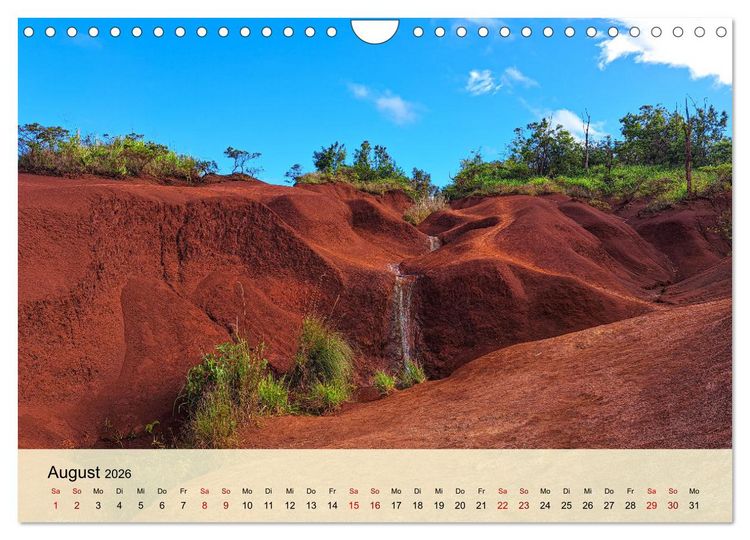 Produktbild: Hawaii - Eindr&uuml;cke von Big Island, Kauai & Oahu (Wandkalender 2026 DIN A4 quer), CALVENDO Monatskalender