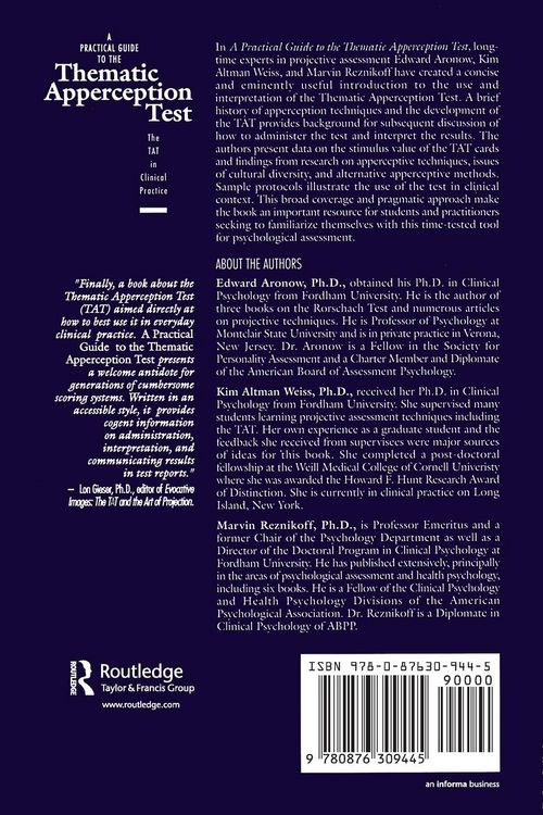 Produktbild: A Practical Guide to the Thematic Apperception Test