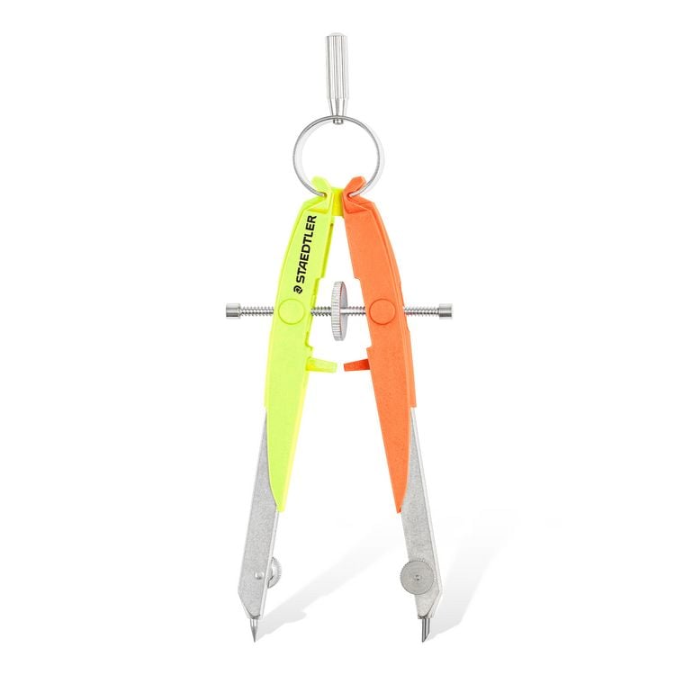 Produktbild: STAEDTLER Mars comfort 556, Pr&auml;zisions-Geometriezirkel, Zirkel, neon gelb/orange 556 00-N3
