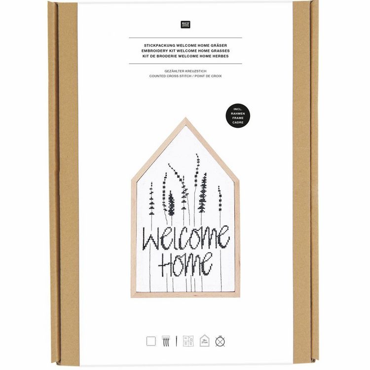 Produktbild: Stickpackung Gez&auml;hlter Kreuzstich, Welcome Home Gr&auml;ser
