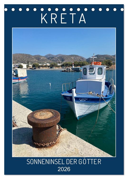 Produktbild: KRETA SONNENINSEL DER G&Ouml;TTER (Tischkalender 2026 DIN A5 hoch), CALVENDO Monatskalender