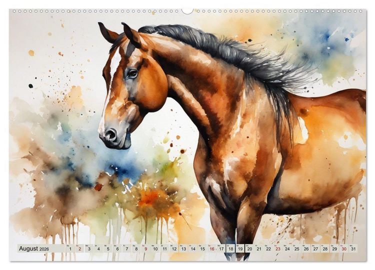Produktbild: Elegant und anmutig (Wandkalender 2026 DIN A2 quer), CALVENDO Monatskalender