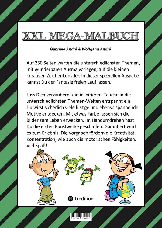 Produktbild: Mega Malbuch - 250 Seiten - Lustige Motive - Spannende Themen - Verschiedene Welten - ein Abenteuer f&uuml;r Zeichner