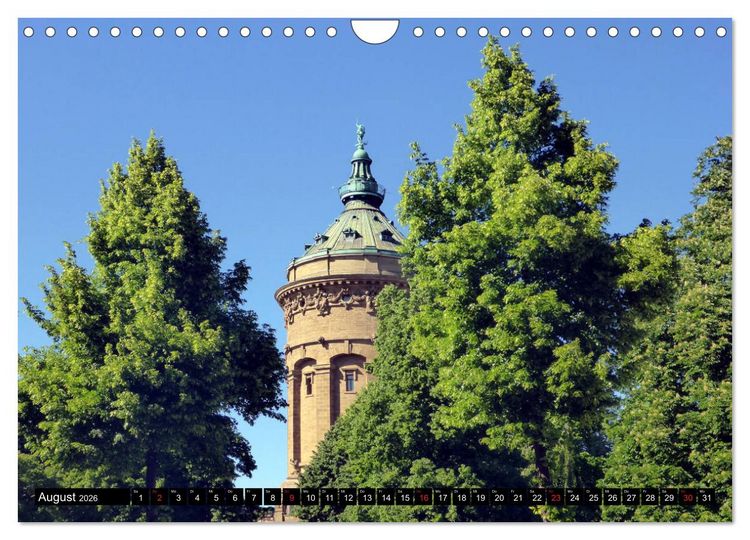 Produktbild: Gr&uuml;nes Mannheim (Wandkalender 2026 DIN A4 quer), CALVENDO Monatskalender