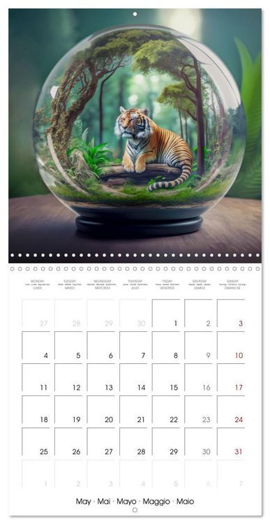 Produktbild: Small world in the glas sphere (Wall Calendar 2026 12 &times; 12 Inch) CALVENDO 12 Month Wall Calendar