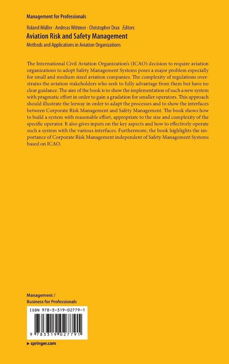 Produktbild: Aviation Risk and Safety Management