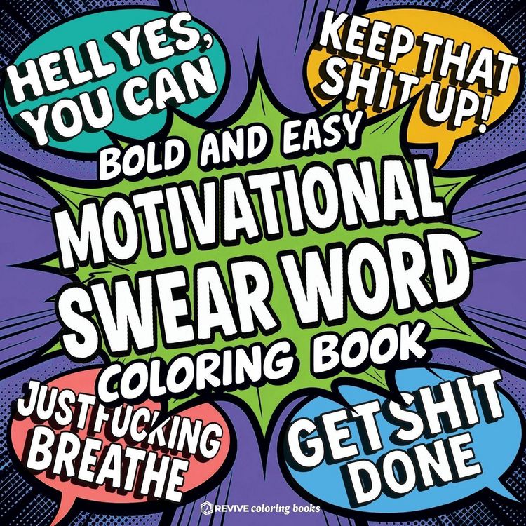 Produktbild: Bold & Easy Motivational Swear Word Coloring Book for Adults