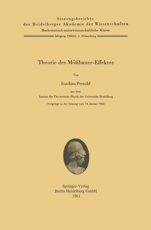 Produktbild: Theorie des M&ouml;&szlig;bauer-Effektes