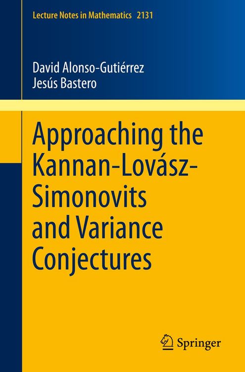 Produktbild: Approaching the Kannan-Lovász-Simonovits and Variance Conjectures